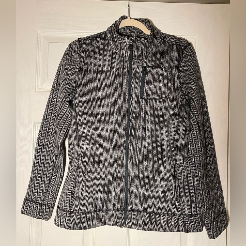 Marc New York Black and Gray Patterned Jacket